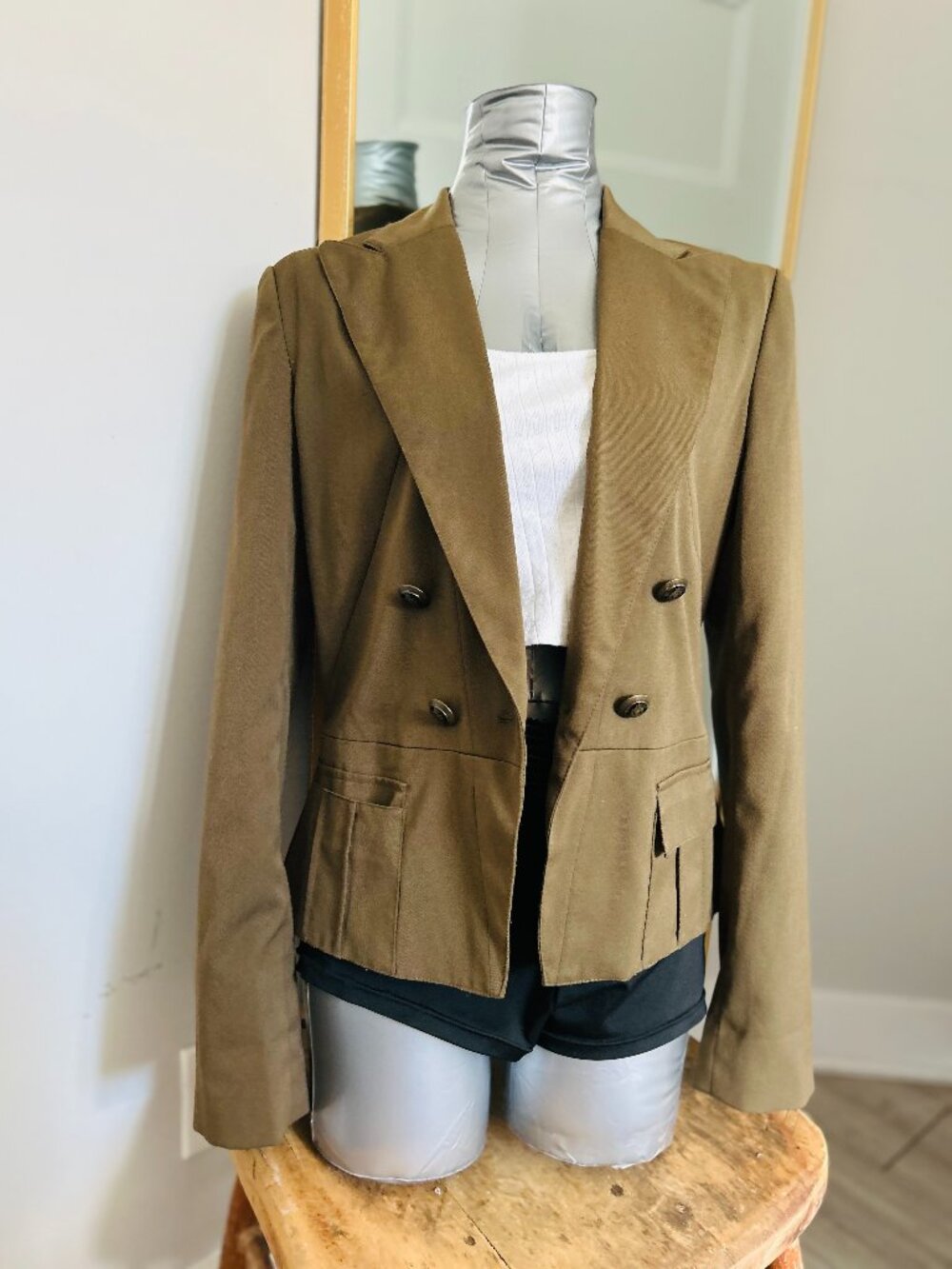 Veston suzy ,vert, large /friperie